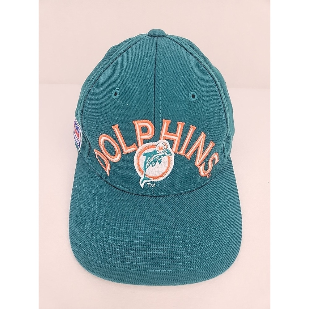 Vintage Miami Dolphins Sports Specialties Hat Size M/L Teal NFL Pro Line